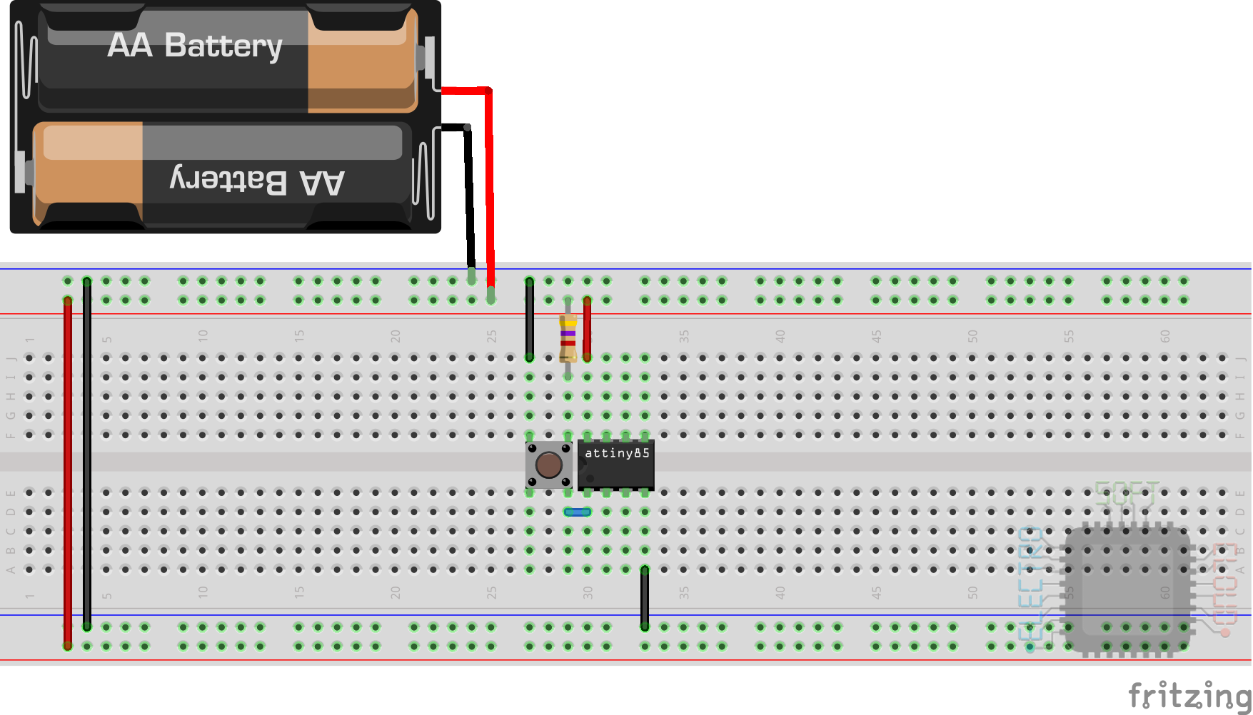 ATTiny85 basic circuit and programming - ElectroSoftCloud